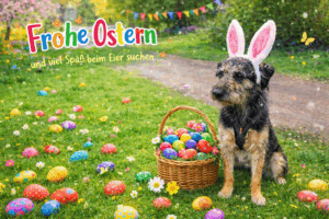 Frohe Ostern Sherlock - Wandern mit Hund